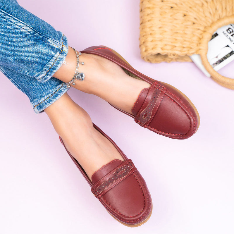 Mocasini dama Launa - Wine