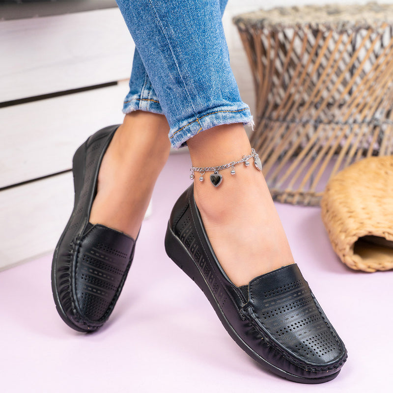 Mocasini dama Palmina - Black