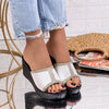 Papuci dama cu platforma Fifi - Beige