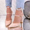 Pantofi dama cu toc Raya - Beige