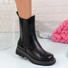 Ghete dama Lidiya - Black Leather
