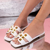 Papuci dama Goldie - White