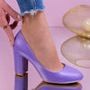 Pantofi dama cu toc Donatela - Purple