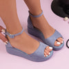 Sandale dama cu platforma Verena - Blue