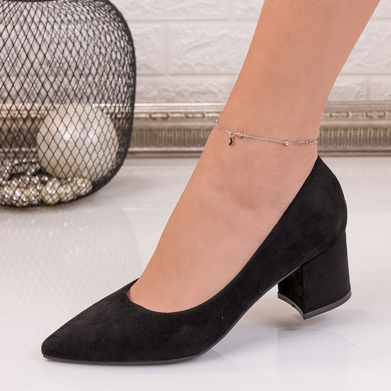 Pantofi dama cu toc Lemana - Black