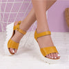 Sandale dama cu platforma Evie - Yellow