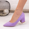 Pantofi dama cu toc Lemana - Purple