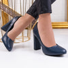 Pantofi dama cu toc Cynthia - Navy