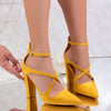 Pantofi dama cu toc Simona - Yellow