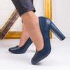 Pantofi dama cu toc Cynthia - Navy