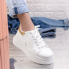Pantofi sport Zenita - White/Gold
