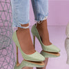 Pantofi dama cu toc Cassy - Green