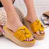 Papuci dama cu platforma Kipa - Yellow