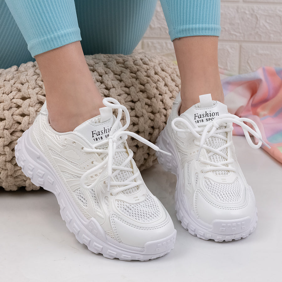 Pantofi sport Hedia - White