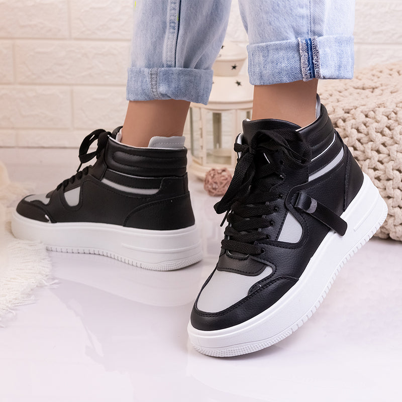 Pantofi sport Miraya - Black/Gray
