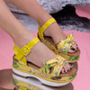 Sandale dama cu platforma Flory - Yellow