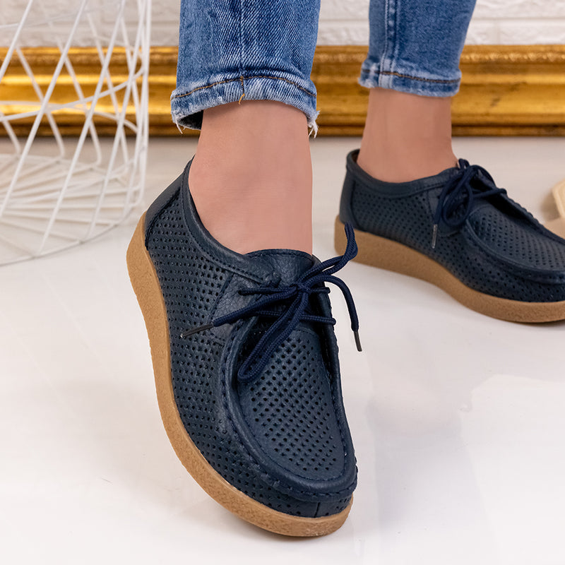 Mocasini dama Kim - Navy