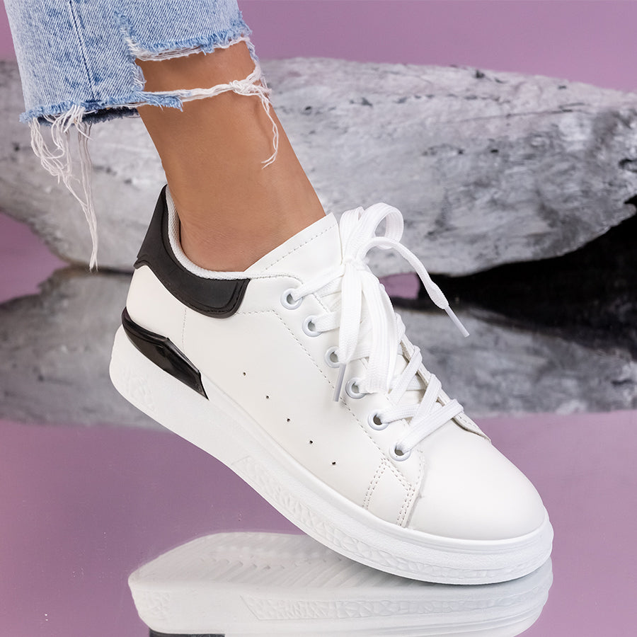 Pantofi sport Verra - White/Black