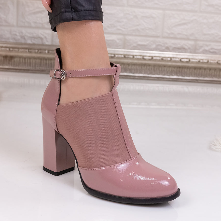 Дамски обувки на ток Temira - Pink