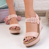 Sandale dama cu platforma Isabela - Pink