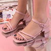Sandale dama cu toc Aviena - Pink