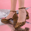 Pantofi dama cu toc Zanita - Leopard