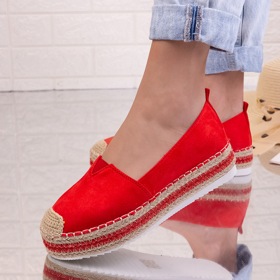 Espadrile dama Brenda - Red