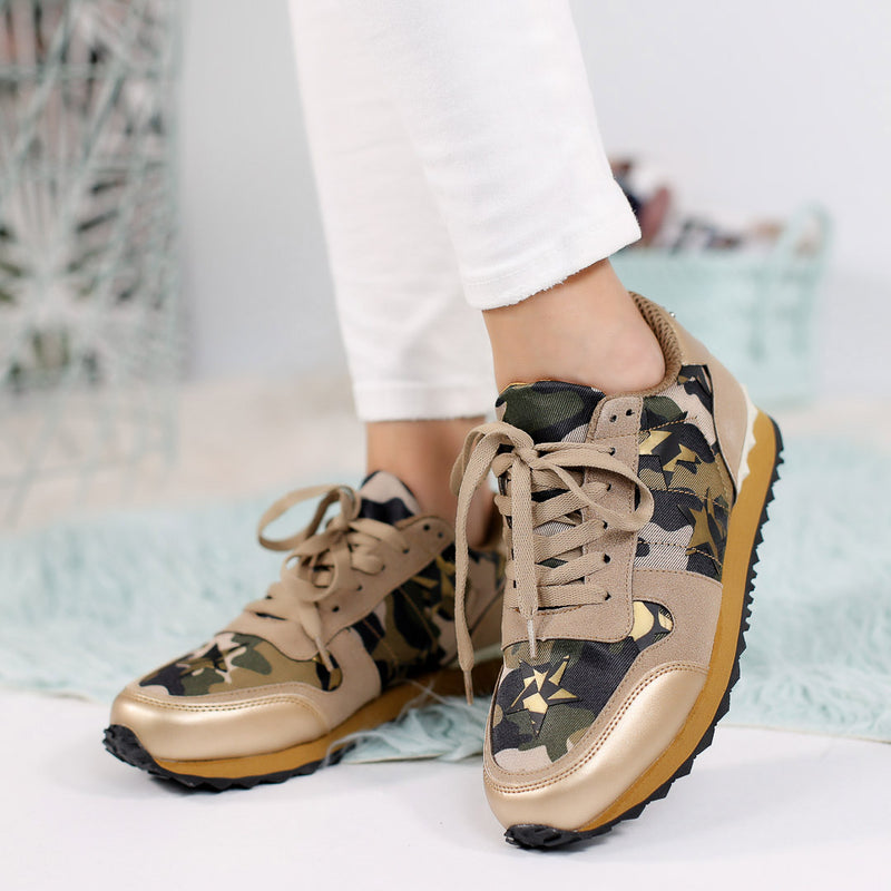 Adidasi dama Trinity brown camouflage