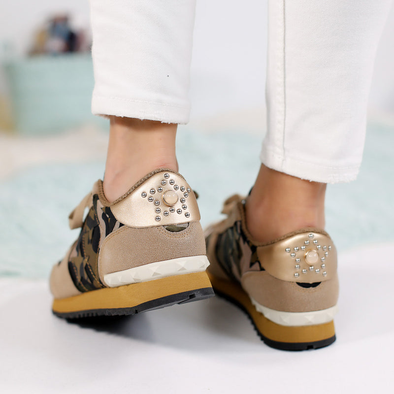 Adidasi dama Trinity brown camouflage