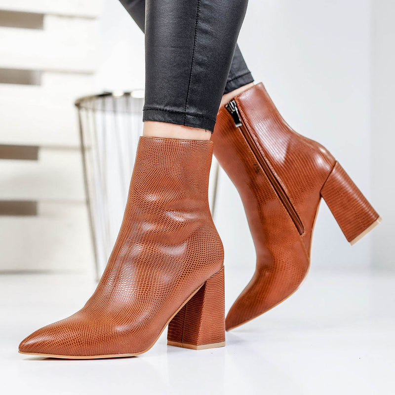 Botine dama Rina - Camel