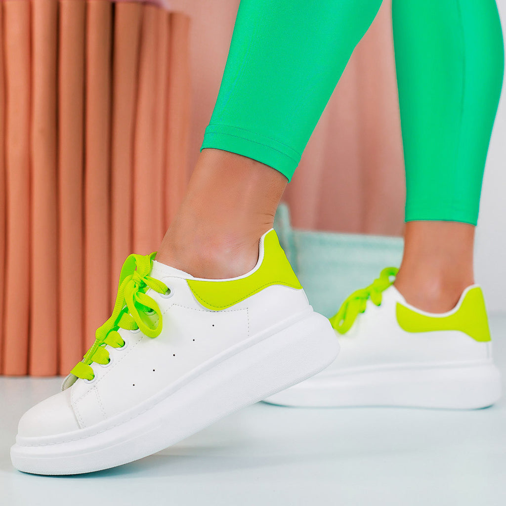 Pantofi sport Ferry - White/Green