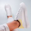 Pantofi sport Marie - White/Yellow