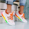 Pantofi sport Feel - White/Orange