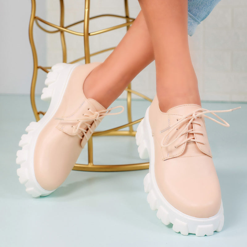 Pantofi dama Alanya - Cream