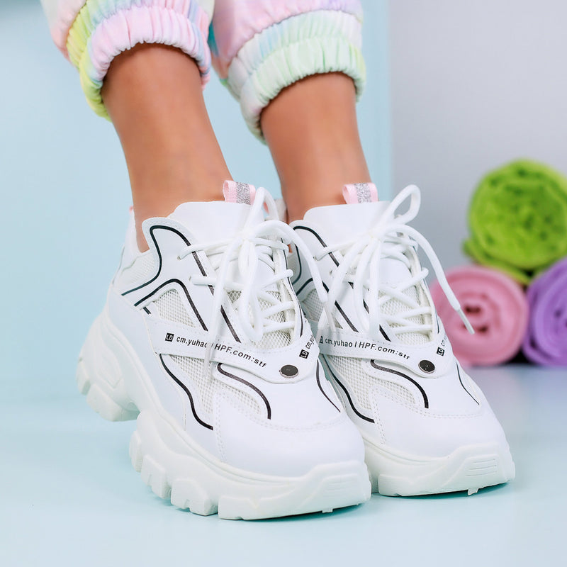 Pantofi sport Siyana - White
