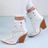 Botine dama Steffy - White