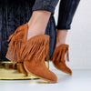 Botine dama Alandra - Camel