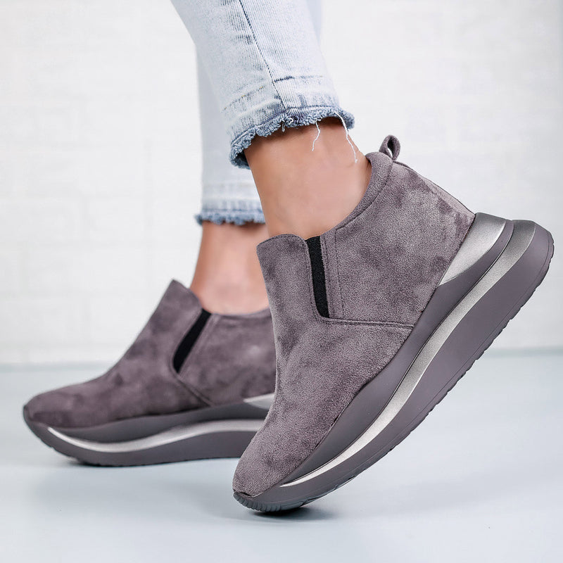 Pantofi sport cu platforma Zelina - Grey