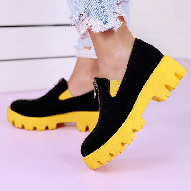 Pantofi casual Liliya - Yellow