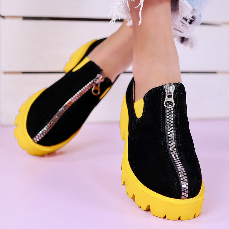 Pantofi casual Liliya - Yellow