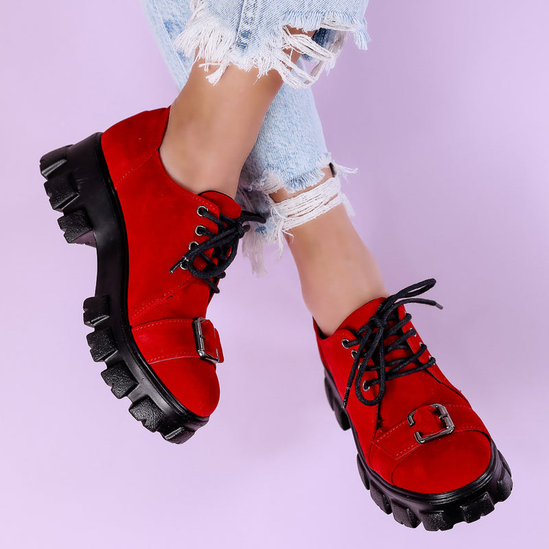 Pantofi casual Azaliya - Red