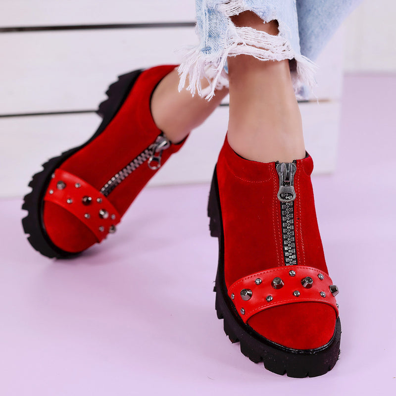 Pantofi casual Reneta - Red