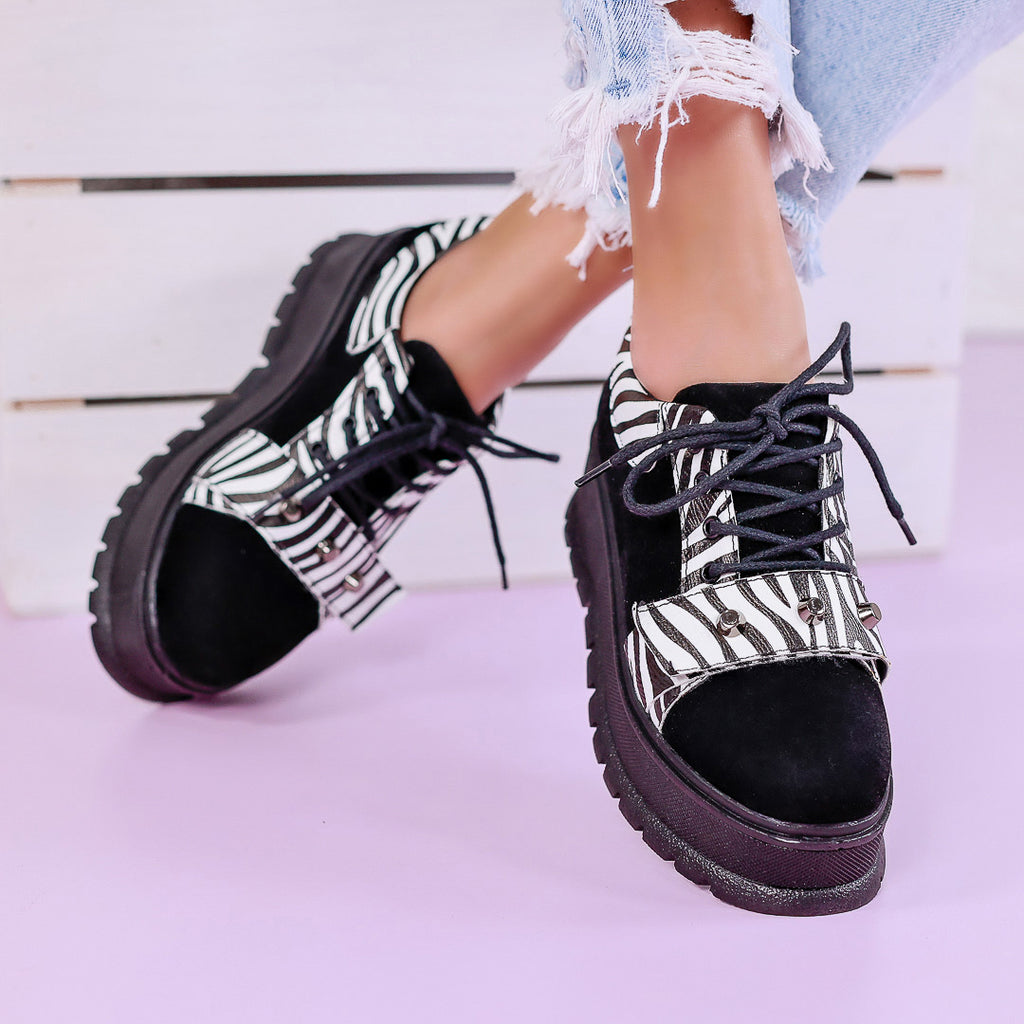 Pantofi casual Avery - Zebra