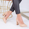 Pantofi cu toc Claudia - Beige