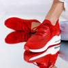 Pantofi sport cu platforma Rozali - Red