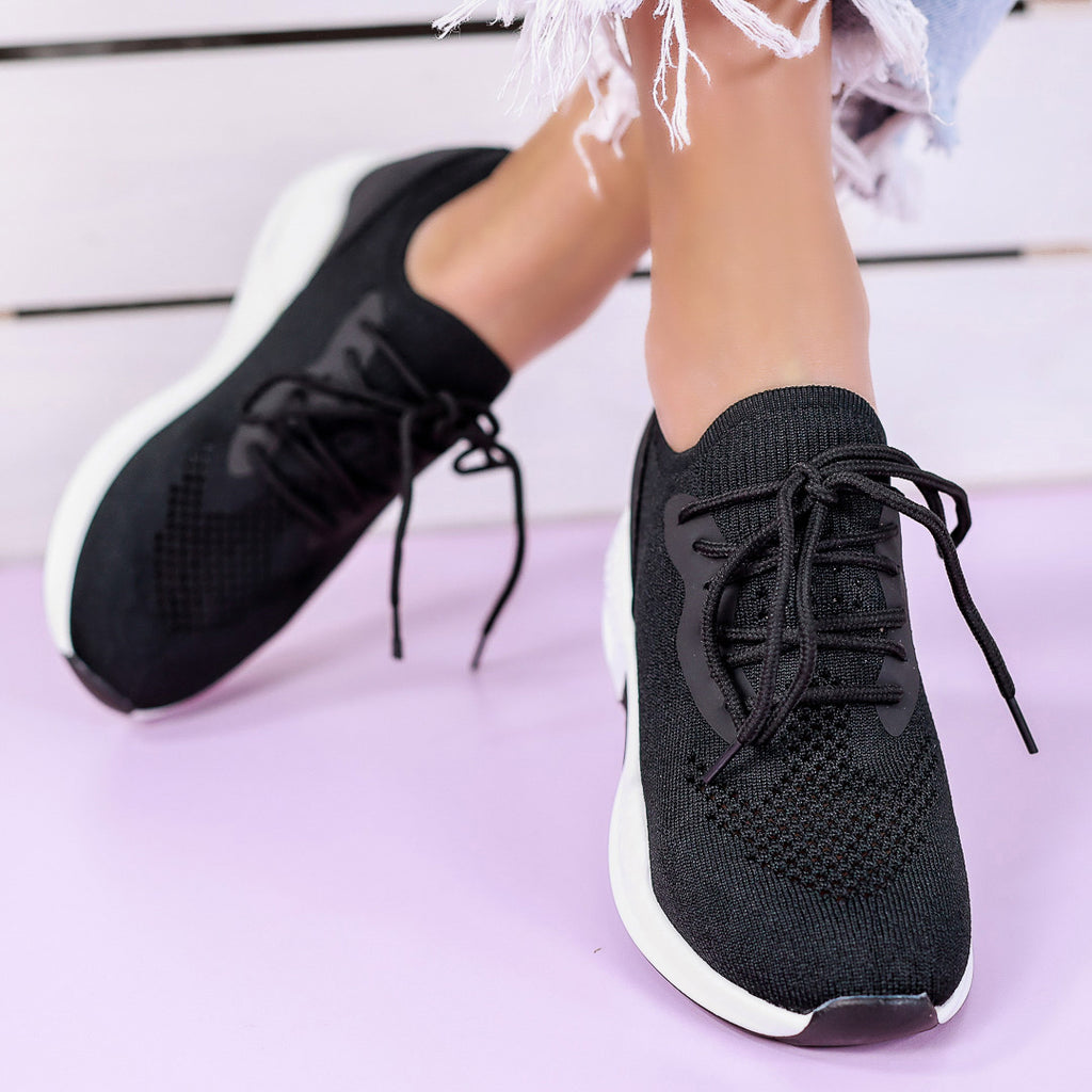 Pantofi sport cu platforma Rozali - Black