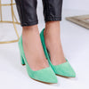 Pantofi dama cu toc Kristen - Green