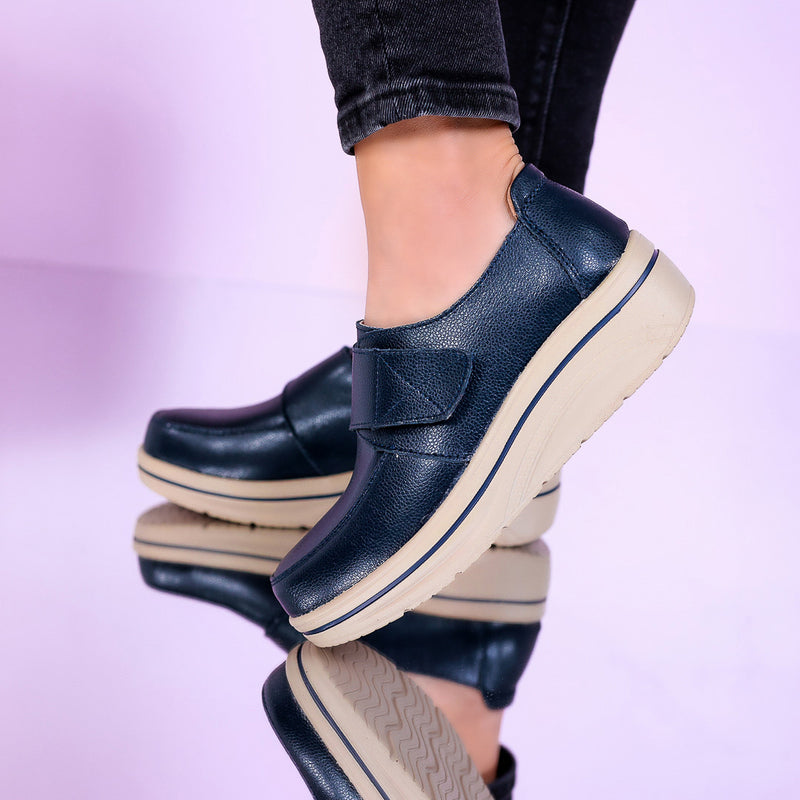 Pantofi dama cu platforma Olia - Navy