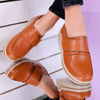 Pantofi dama cu platforma Olia - Camel