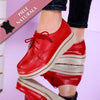 Pantofi dama cu platforma Oksana - Red